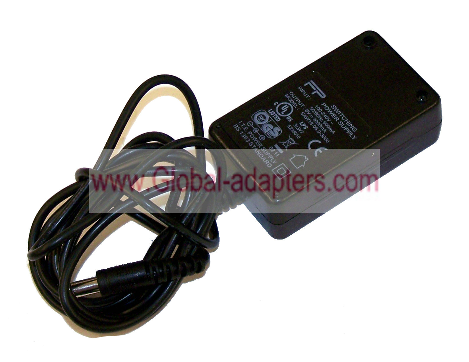 NEW FP SAW18-06.0-3000 Power supply 6VDC 3000mA AC Adapter